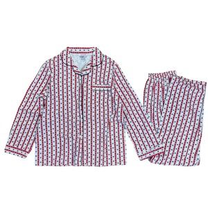 Vintage Flannel Pajamas Sanforized 100% Cotton M (12-14) Floral